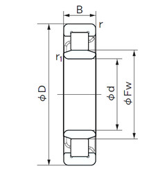 Bearing NU 238 NACHI