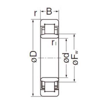 Bearing NU208EG NACHI