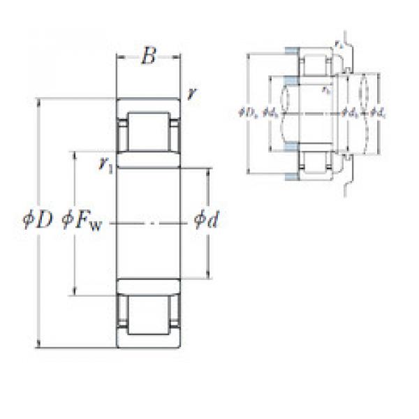 Bearing NU 215 EM NSK #1 image