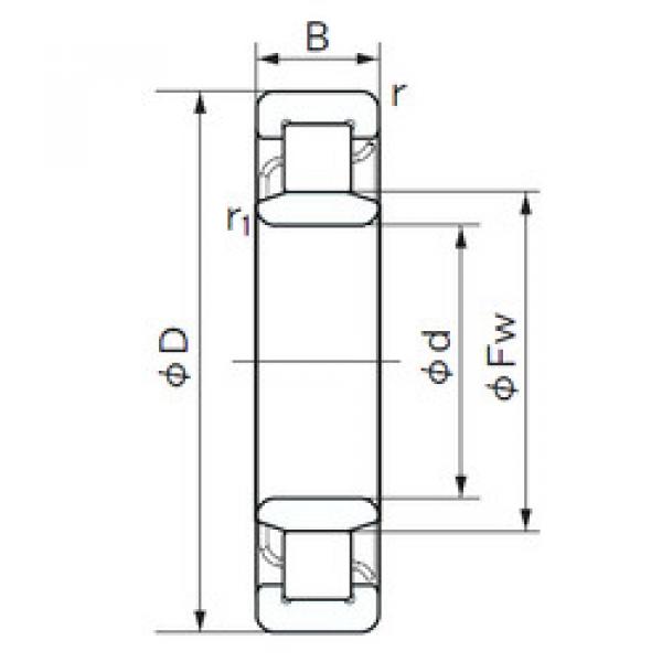 Bearing NU 211 NACHI #1 image