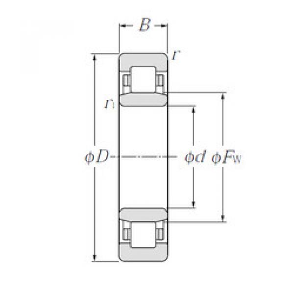 Bearing NU1021 NTN #1 image