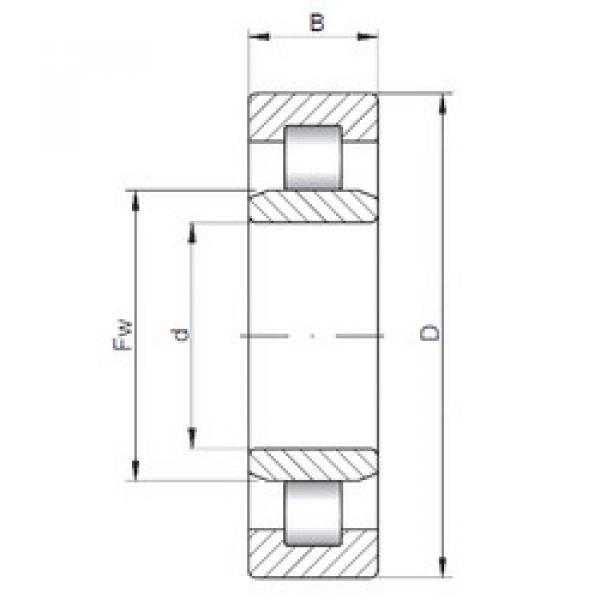 Bearing NU1010 ISO #1 image