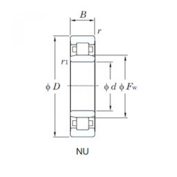 Bearing NU1011 KOYO #1 image