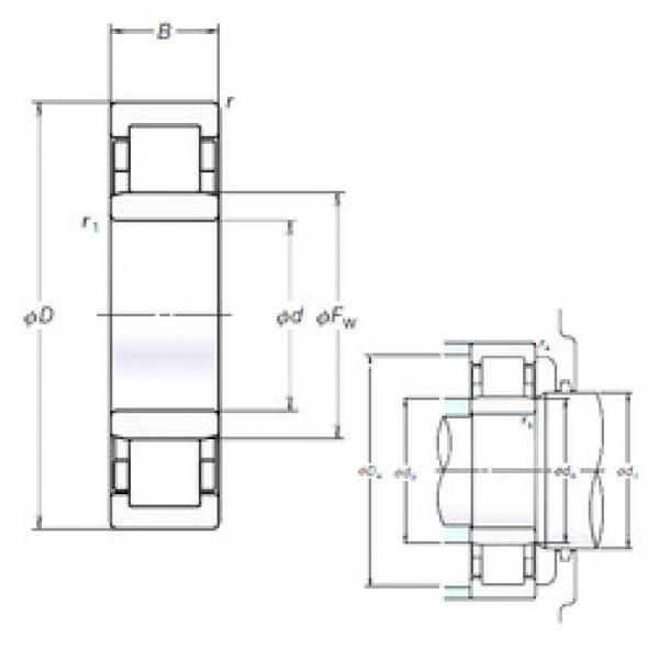 Bearing NU205EM NSK #1 image