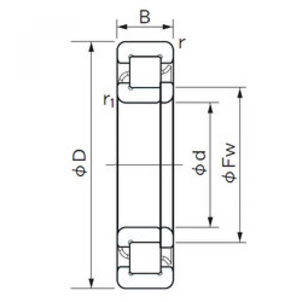 Bearing NUP 1015 NACHI #1 image