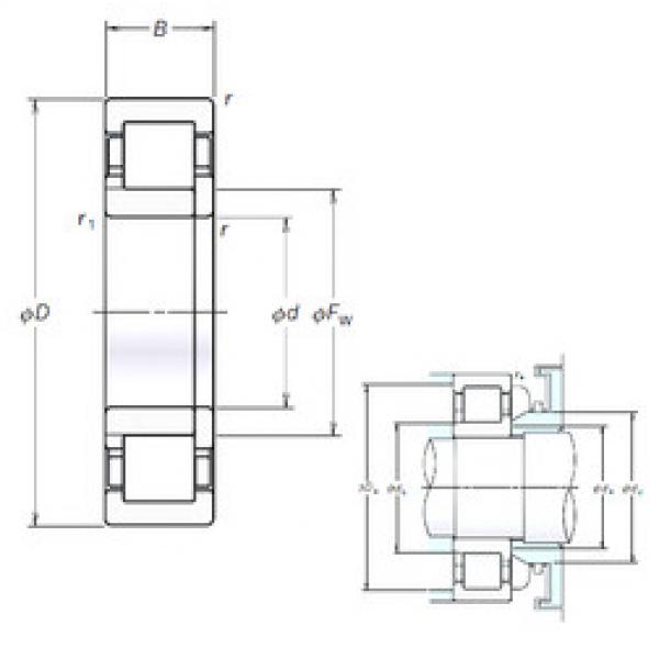 Bearing NUP206EM NSK #1 image